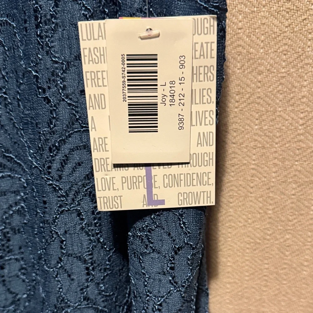 LuLaRoe Joy-  Lace Long Cardigan in Blue